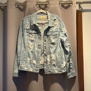 Judith March distressed denim jacket